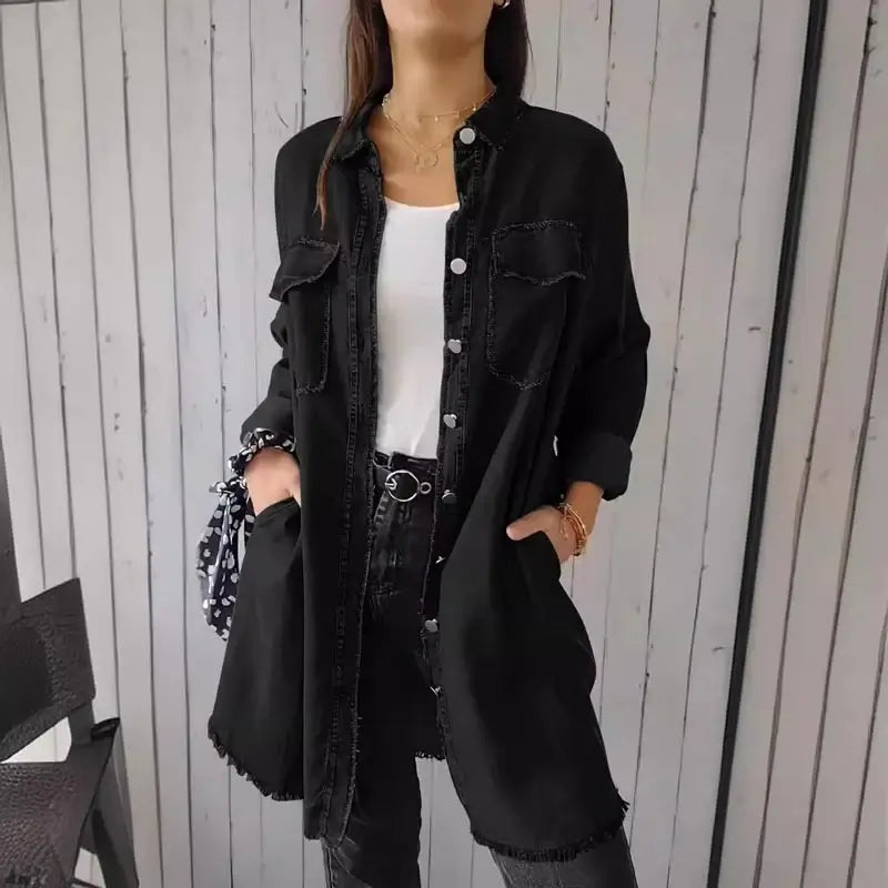 Mila | Casual Denim Overhemdjas