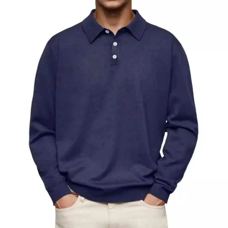 Brent | Casual Poloshirt Met Lange Mouwen