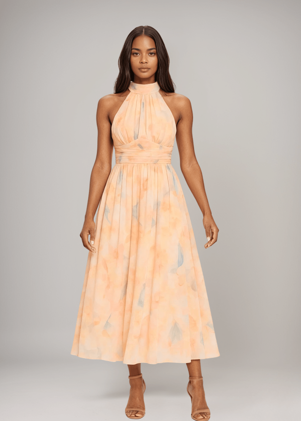 Antonella | Elegante Halterneck-Maxikleed