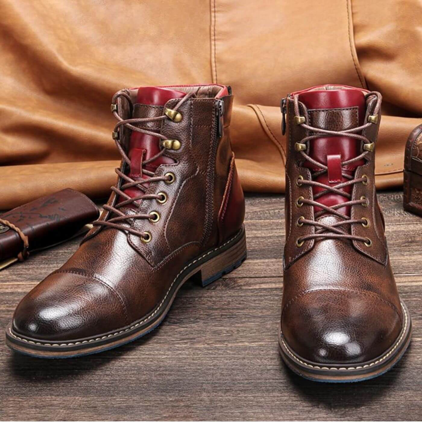 Connor | Premium leren Oxford laarzen