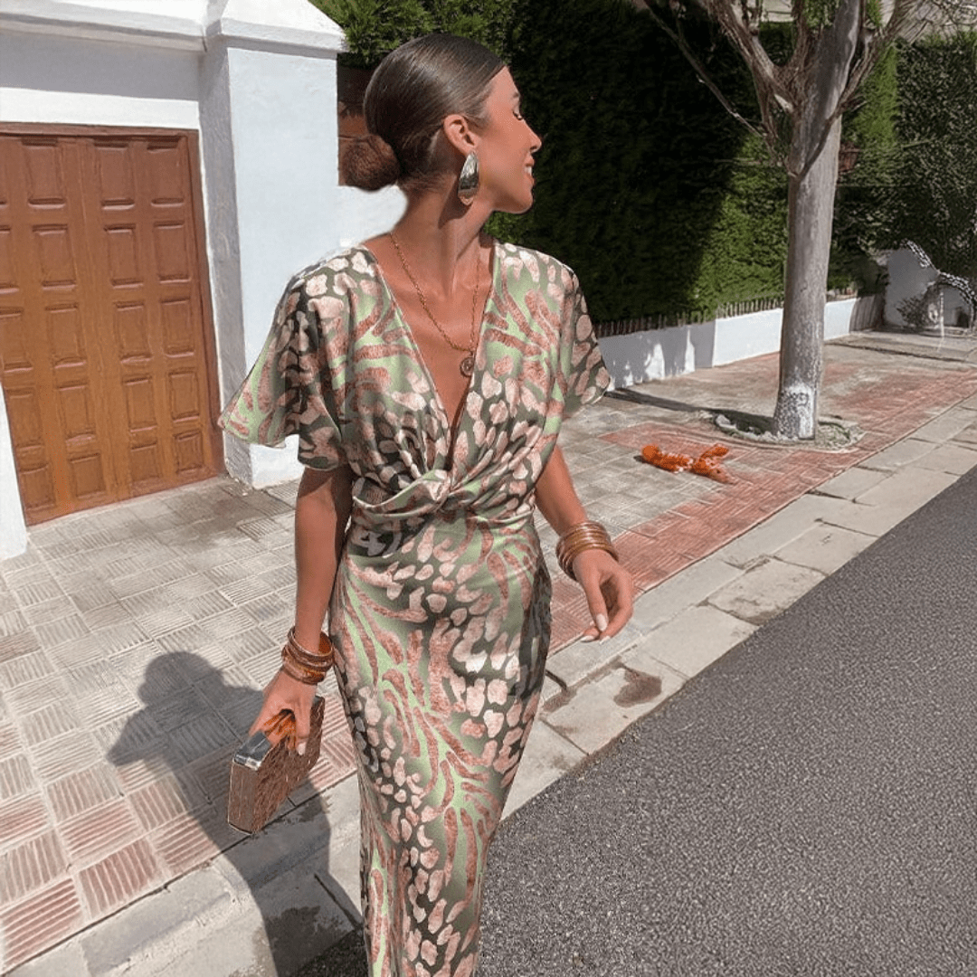Genua | Elegante jurk met draping