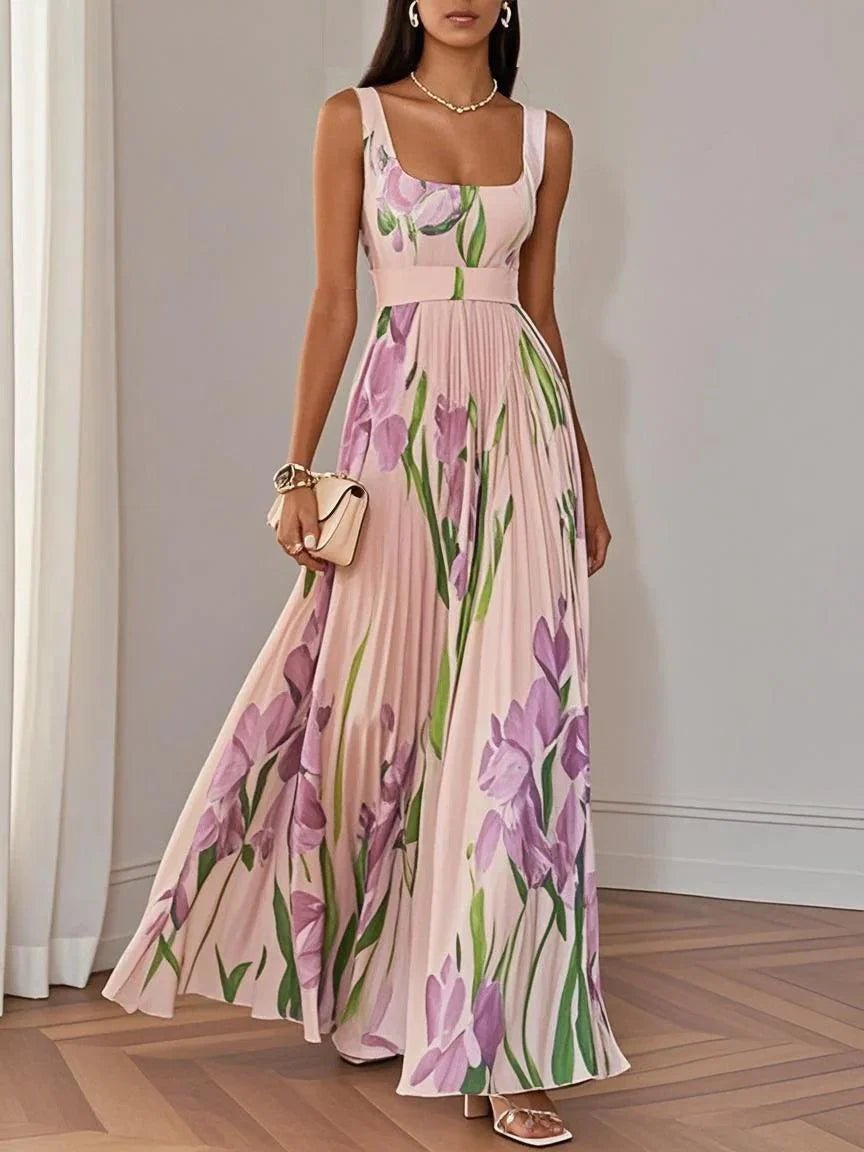 Liviana | Plissé Maxi-jurk