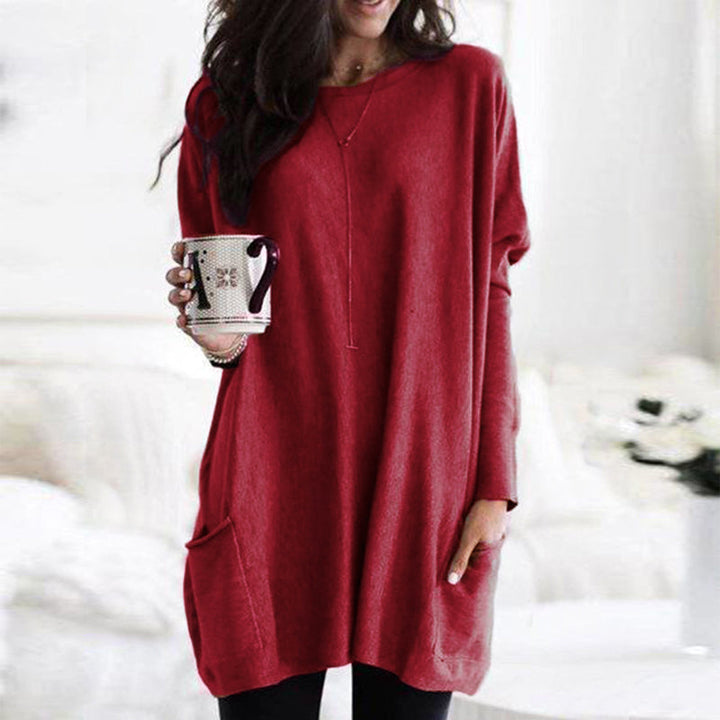 Nerissa | Relaxte tuniek met zakken en elegante buikbedekking