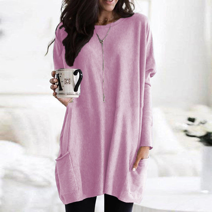 Nerissa | Relaxte tuniek met zakken en elegante buikbedekking