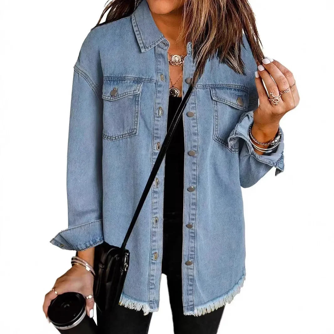 Khea | Denim overhemdjasje