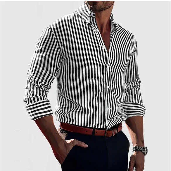 Arthur | Elegant Gestreept Overhemd